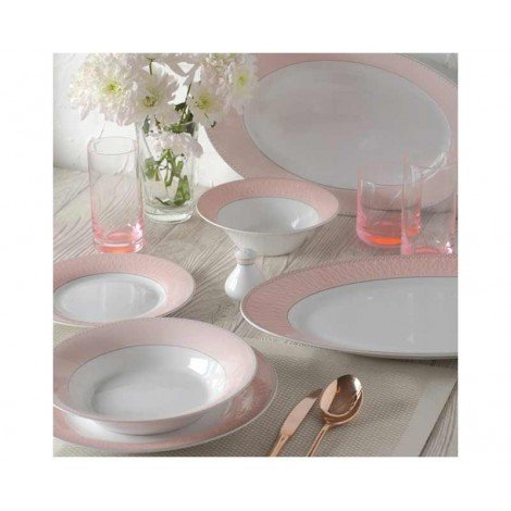 zarin porclain shahrzad serie zhanti Pink model 35 pcs one grade Catering and catering